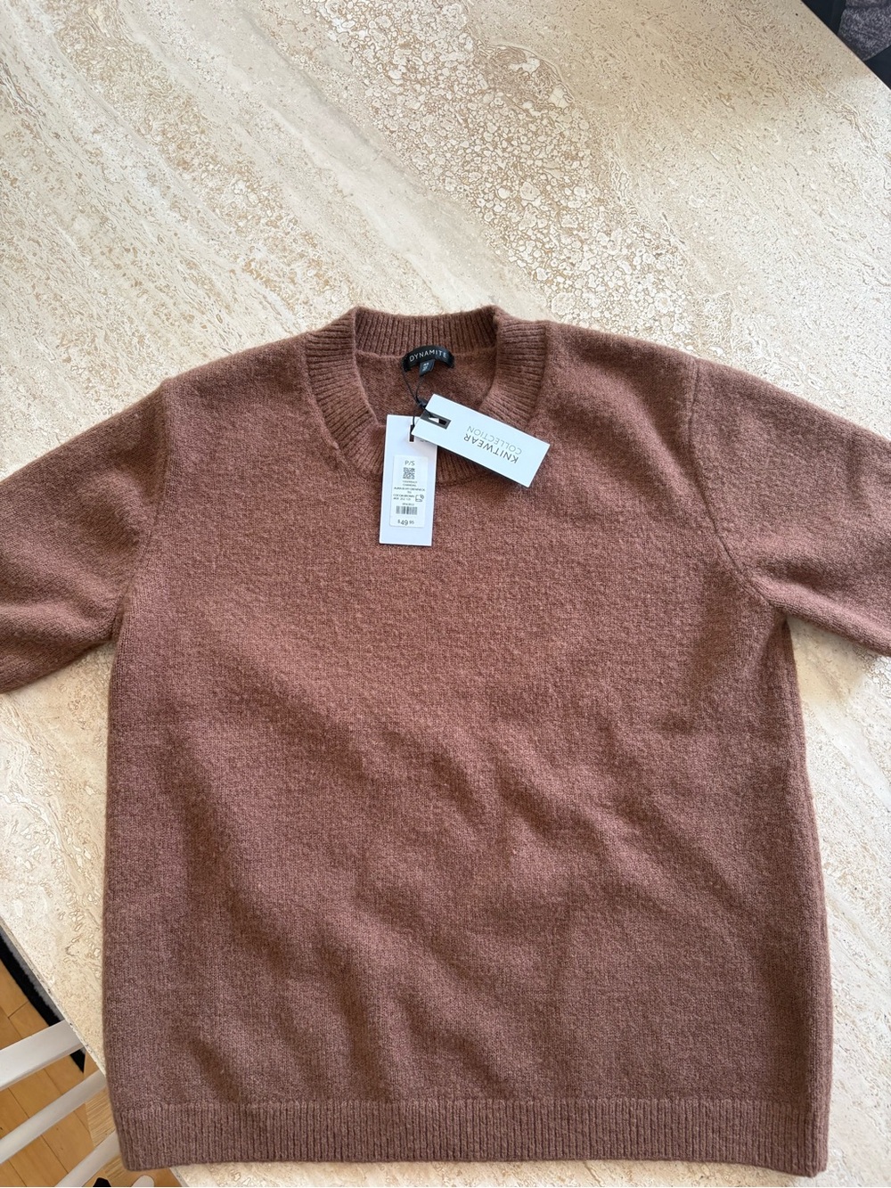 Dynamite Women's Aura Crewneck Sweater in Dusty Brown